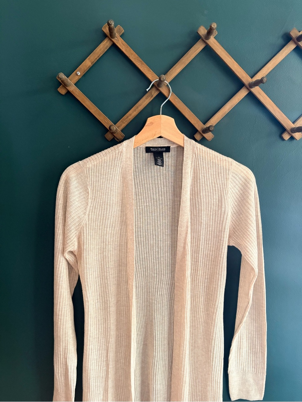 White House Black Market Champagne Duster Cardigan Sweater